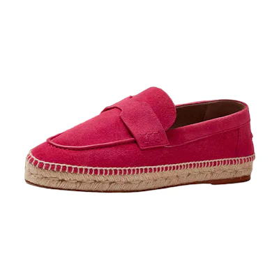 (W) HERMES Suede Flat 'Pink'