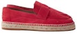 (W) HERMES Suede Flat 'Merah Jambu' H211138Z-8J