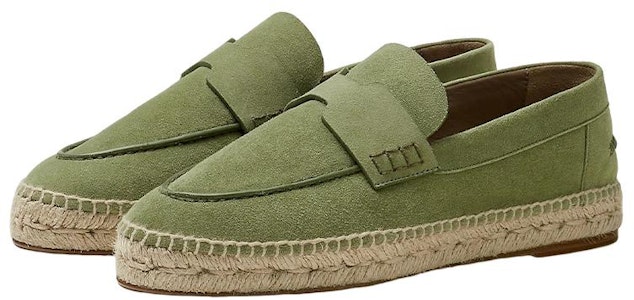 (W) 에르메스 그린 스웨이드 플랫 H211138Z-G0 Lookbook (W) 에르메스 그린 스웨이드 플랫 H211138Z-G0