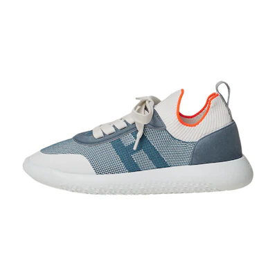 (W) HERMES Suede Goat Leather Sneaker 'Blue'