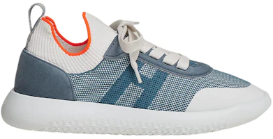 Order (W) HERMES Suede Kulit Kambing Kasut Sneaker 'Biru' H221284Z-H1