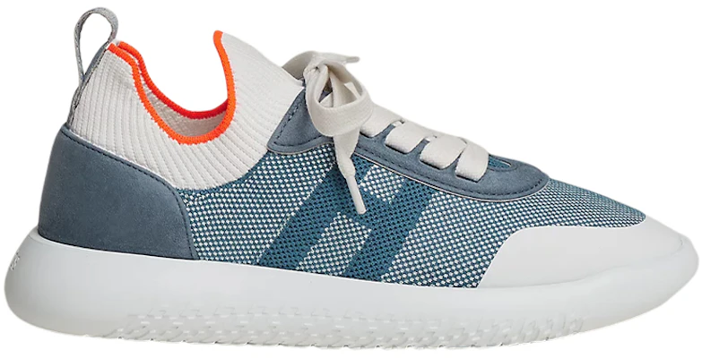 (W) HERMES Sneaker Kulit Suede Kambing 'Biru' H221284Z-H1 Order (W) HERMES Sneaker Kulit Suede Kambing 'Biru' H221284Z-H1
