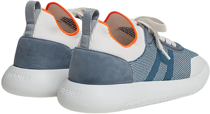 (W) HERMES Sneaker Kulit Suede Kambing 'Biru' H221284Z-H1 Shop (W) HERMES Sneaker Kulit Suede Kambing 'Biru' H221284Z-H1