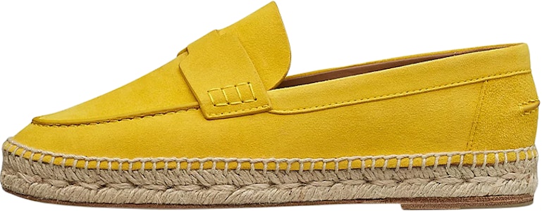 (W) HERMES Sepatu Espadrilles Suede Kambing 'Kuning' H211138Z-3H Buy (W) HERMES Sepatu Espadrilles Suede Kambing 'Kuning' H211138Z-3H