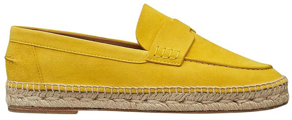 (Women) HERMES Suede Goatskin Espadrilles 'Yellow' H211138Z-3H Order (Women) HERMES Suede Goatskin Espadrilles 'Yellow' H211138Z-3H