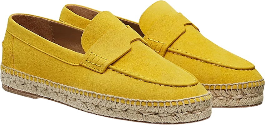 (Women) HERMES Suede Goatskin Espadrilles 'Yellow' H211138Z-3H Lookbook (Women) HERMES Suede Goatskin Espadrilles 'Yellow' H211138Z-3H