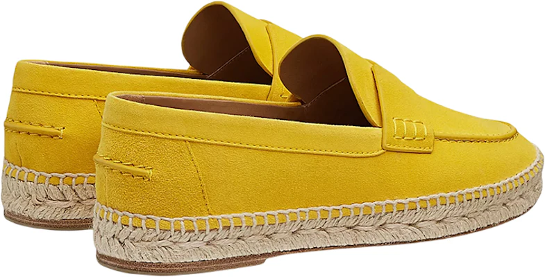 (Women) HERMES Suede Goatskin Espadrilles 'Yellow' H211138Z-3H Shop (Women) HERMES Suede Goatskin Espadrilles 'Yellow' H211138Z-3H