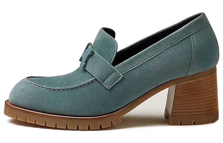(Women) HERMES Suede High Heel 'Fashion Blue' H222062Z-6U