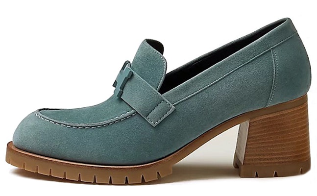 (Women) HERMES Suede High Heel 'Fashion Blue' H222062Z-6U Buy (Women) HERMES Suede High Heel 'Fashion Blue' H222062Z-6U