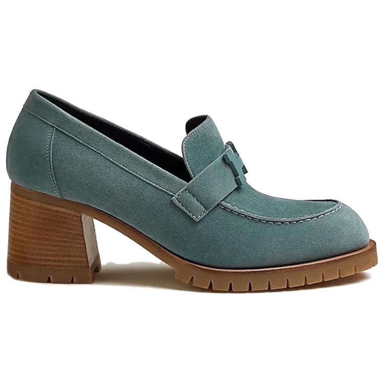 Order (W) HERMES Tacón Alto de Gamuza 'Fashion Blue'. H222062Z-6U