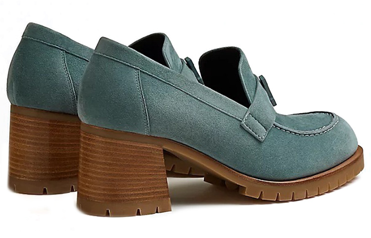 Shop (W) HERMES Tacón Alto de Gamuza 'Fashion Blue'. H222062Z-6U