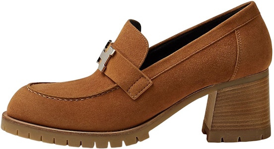 (W) HERMES Tacones Altos de Gamuza 'Moda Chunky Marrón' H222061Z-A3 Buy (W) HERMES Tacones Altos de Gamuza 'Moda Chunky Marrón' H222061Z-A3