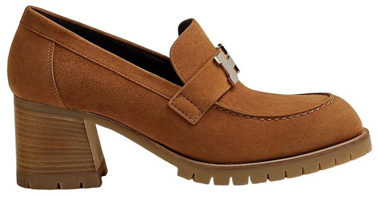 (Women) HERMES Suede High Heel 'Fashion Chunky Brown' H222061Z-A3 Order (Women) HERMES Suede High Heel 'Fashion Chunky Brown' H222061Z-A3
