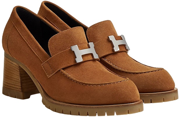 (Women) HERMES Suede High Heel 'Fashion Chunky Brown' H222061Z-A3 Lookbook (Women) HERMES Suede High Heel 'Fashion Chunky Brown' H222061Z-A3