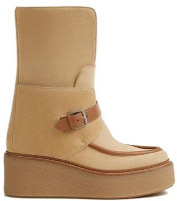 (Women) HERMES Suede Round Toe Booties 'Brown' H232029Z-W4370 Order (Women) HERMES Suede Round Toe Booties 'Brown' H232029Z-W4370