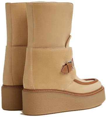 (Women) HERMES Suede Round Toe Booties 'Brown' H232029Z-W4370 Shop (Women) HERMES Suede Round Toe Booties 'Brown' H232029Z-W4370