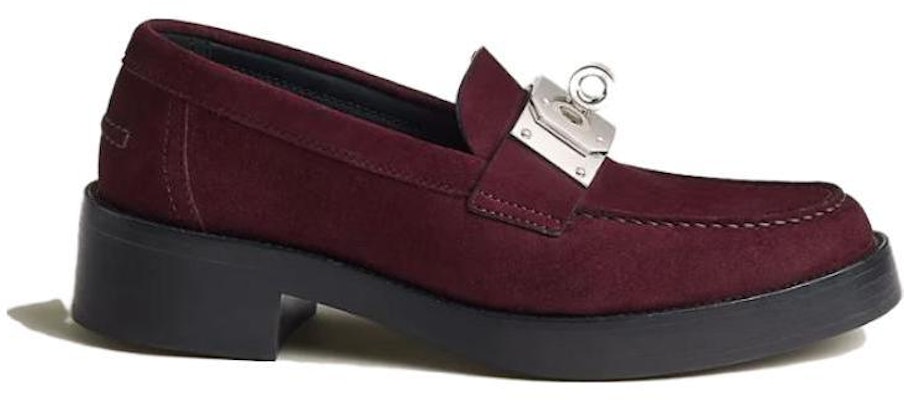 (Women) HERMES Suede Round Toe Loafers 'Mahogany Pink' H232074Z-LP Order (Women) HERMES Suede Round Toe Loafers 'Mahogany Pink' H232074Z-LP