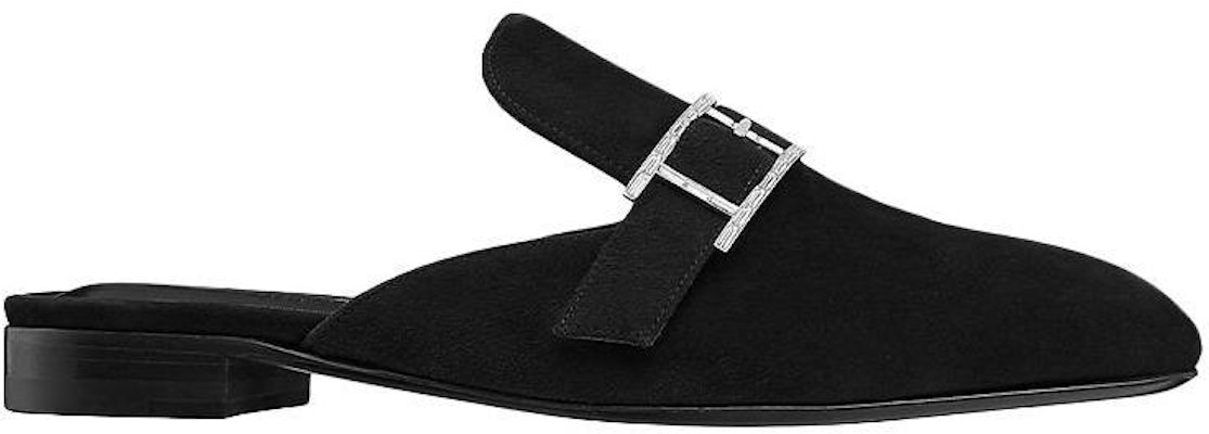 (Women) HERMES Suede Slip-On Round Toe Low-Top 'Fashion Slide Black' H202000Z-02 Order (Women) HERMES Suede Slip-On Round Toe Low-Top 'Fashion Slide Black' H202000Z-02