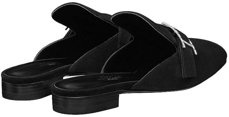 (Women) HERMES Suede Slip-On Round Toe Low-Top 'Fashion Slide Black' H202000Z-02 Shop (Women) HERMES Suede Slip-On Round Toe Low-Top 'Fashion Slide Black' H202000Z-02