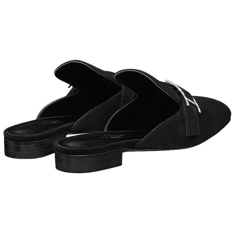 Shop (W) HERMES Suède Instapper Lage Schoen ''Fashion Slide Zwart'' H202000Z-02