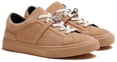 (W) HERMES Kasut Sneaker Suede 'Coklat' H222181Z-9J Lookbook (W) HERMES Kasut Sneaker Suede 'Coklat' H222181Z-9J