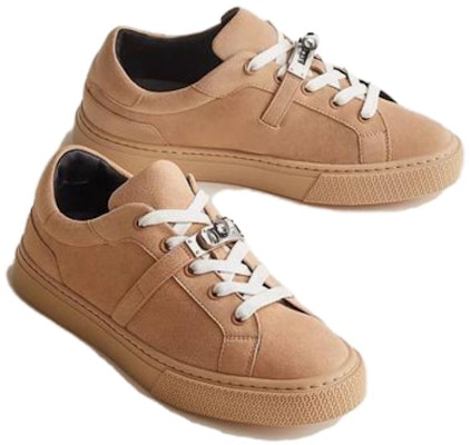 (Women) HERMES Suede Sneakers 'Brown' H222181Z-9J Purchase (Women) HERMES Suede Sneakers 'Brown' H222181Z-9J