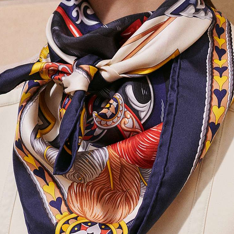 (Women) HERMES Sweet Saddlery Silk Scarf Multicolor for Women. H004090S 12 圖 5