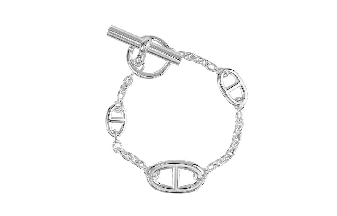 (Women) HERMES Sweet Style 925 Silver Bracelet for Women H104567B-00