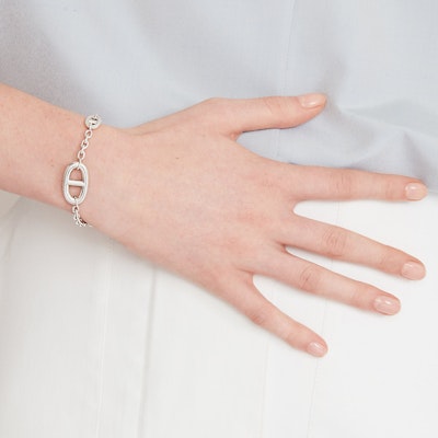 (W) エルメス スウィートスタイル 925 シルバー ブレスレット レディース用 H104567B-00 Purchase (W) エルメス スウィートスタイル 925 シルバー ブレスレット レディース用 H104567B-00