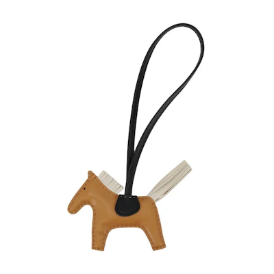 (Women) HERMES Swift Leather Horse-Shaped Charm - Brown Accessories H064929CAEA