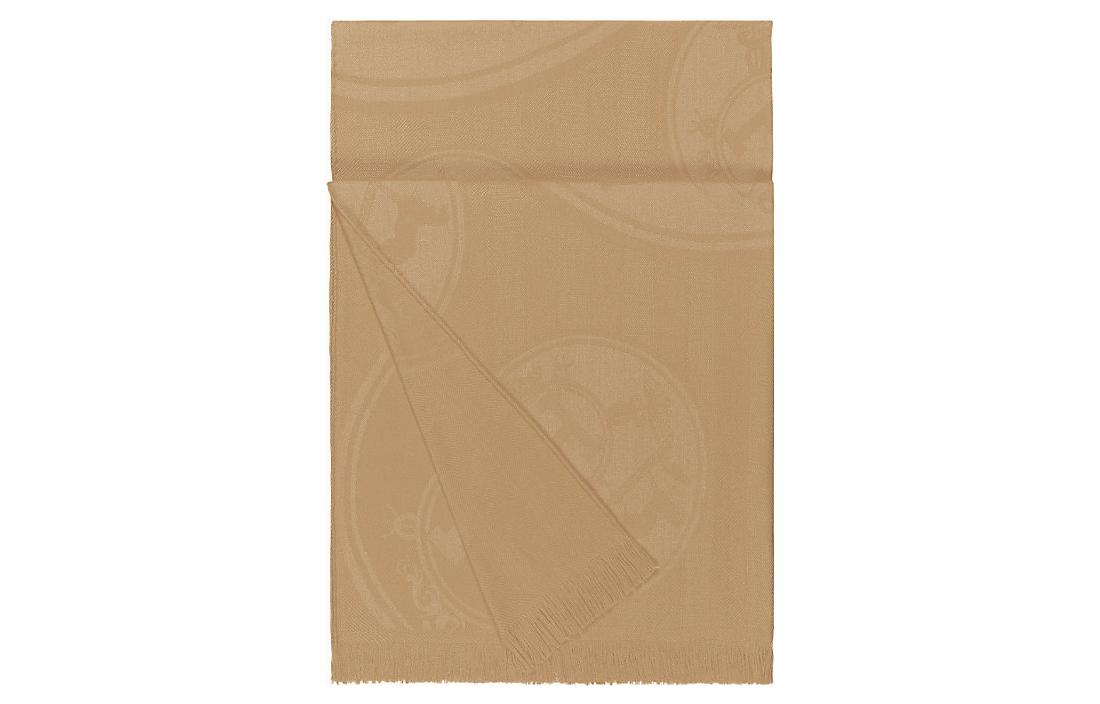 Buy (Women) HERMES Tassel Edge Cashmere Silk Scarf Beige for Women. H262494S A3