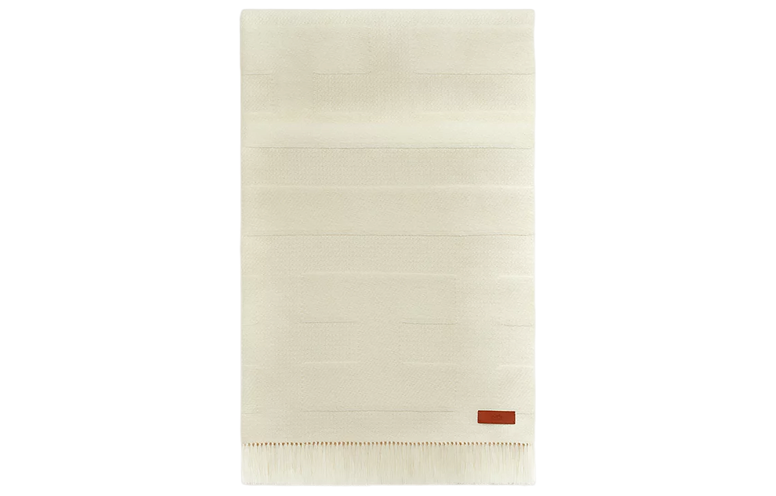 (Women) HERMES Tassel Shawl Beige for Women H269127S-05