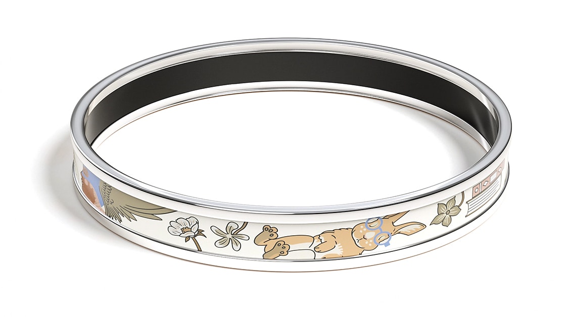women-hermes-tea-for-two-enamel-bracelet-silver-white-print-h210002-fpf-3