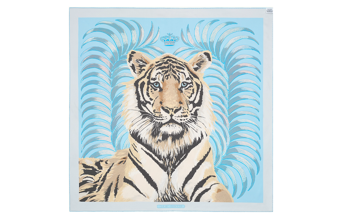 (Women) HERMES Tiger King 90cm Double-Sided Silk Scarf for Women. H903887S-03 圖 4