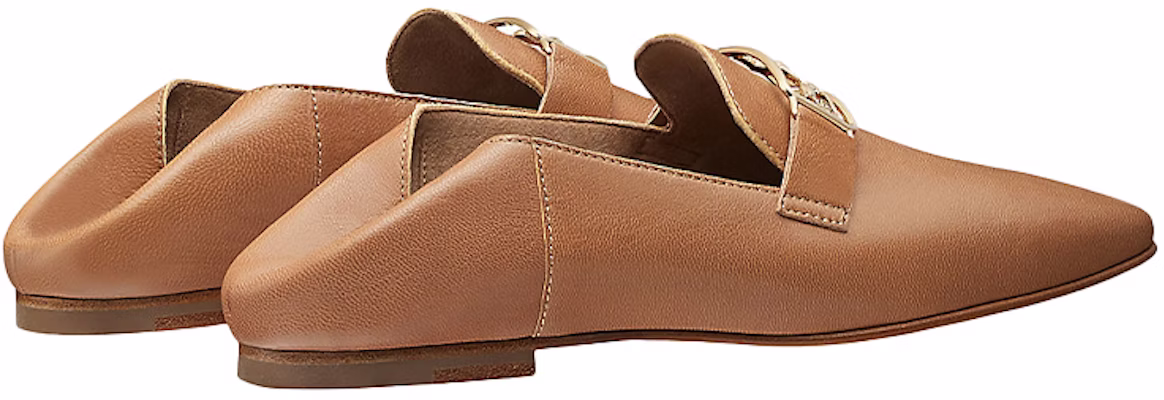 (W) 爱马仕Time系列金属羊皮乐福鞋棕色 H191257Z-F3 Shop (W) 爱马仕Time系列金属羊皮乐福鞋棕色 H191257Z-F3