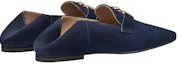 Shop (W) HERMÈS Mocassin Time ''Peau de Chèvre Découpée Bleue'' H202246Z-I2