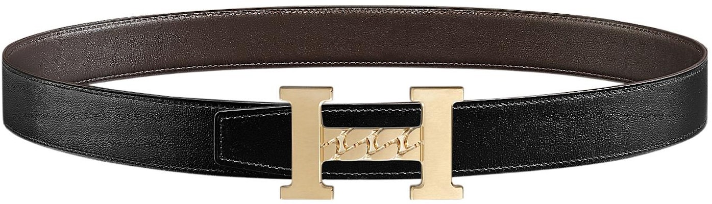 (W) エルメス トゴ ブラックレザー レディースベルト スムースバックル 3.2cm幅 H010441CUZ3-H081777CAAA085 Order (W) エルメス トゴ ブラックレザー レディースベルト スムースバックル 3.2cm幅 H010441CUZ3-H081777CAAA085