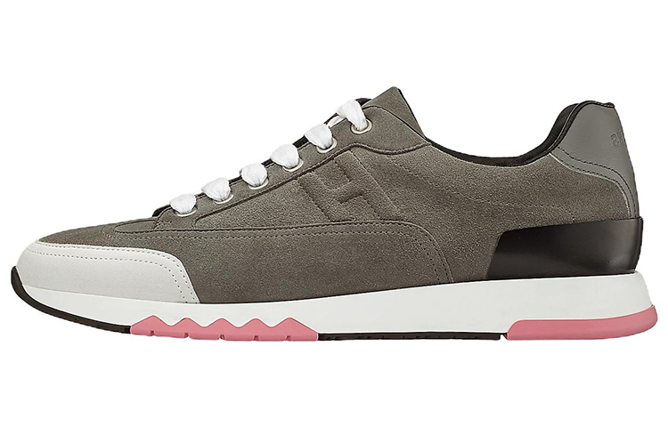 (Women) HERMES Trail 'Grey Suede Low-Top' H192210Z-G4