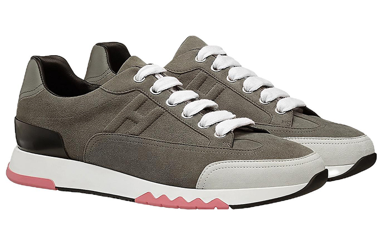 Lookbook (Women) HERMES Trail 'Grey Suede Low-Top' H192210Z-G4