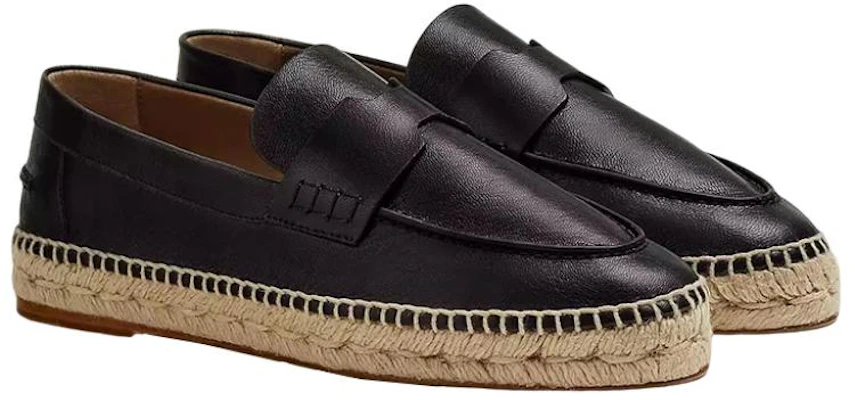 (Women) HERMES Trip Leather 'Black Slip-On' H222135Z-02 Shop (Women) HERMES Trip Leather 'Black Slip-On' H222135Z-02