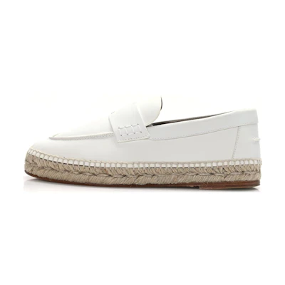 (W) HERMES Trip Leather Slip-On Low 'White'