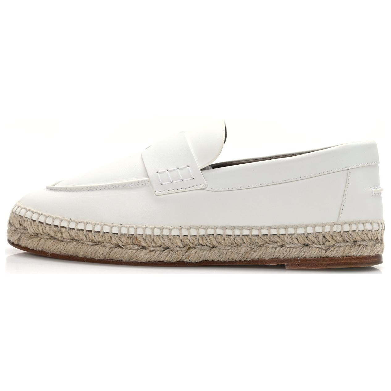 (Women) HERMES Trip Leather Slip-On Low 'White' H231123Z-90