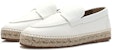 (W) HERMES Trip Kulit Slip-On Rendah 'Putih' H231123Z-90