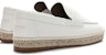 (W) HERMES Trip Kulit Slip-On Rendah 'Putih' H231123Z-90