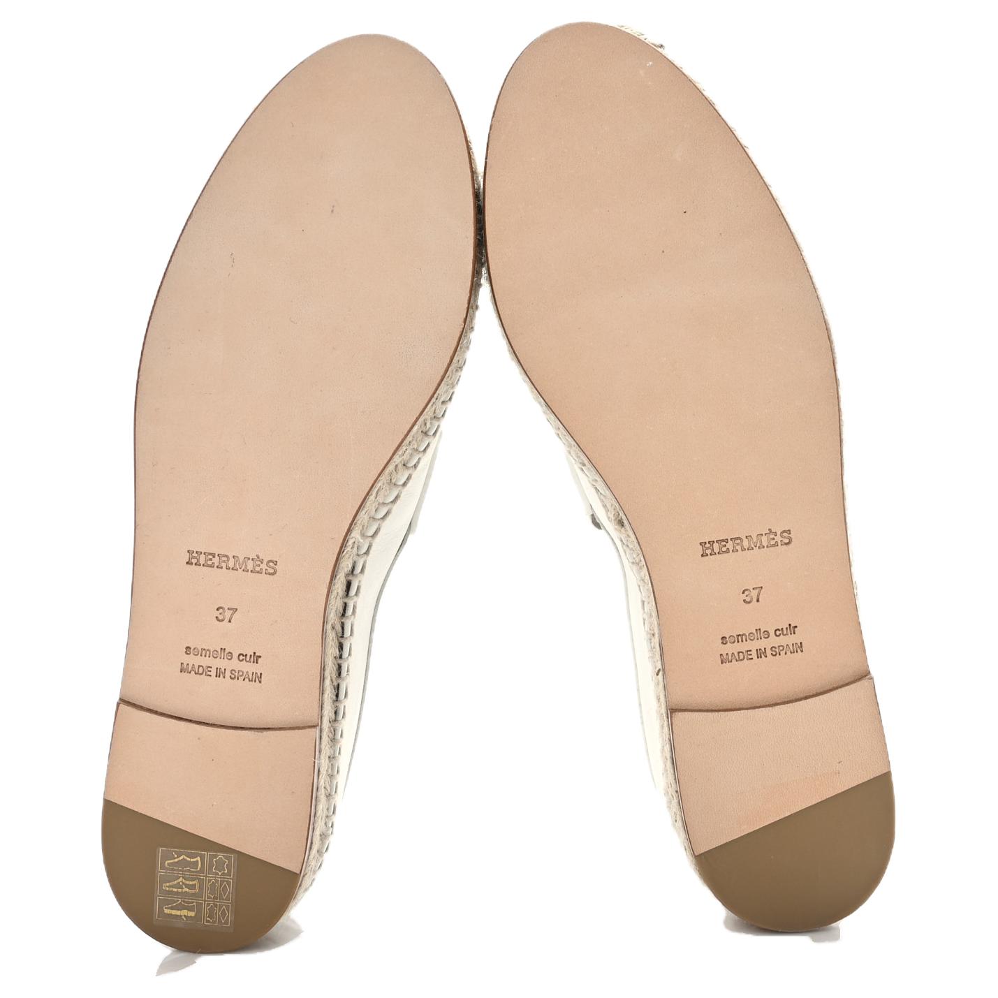 Purchase (Women) HERMES Trip Leather Slip-On Low 'White' H231123Z-90