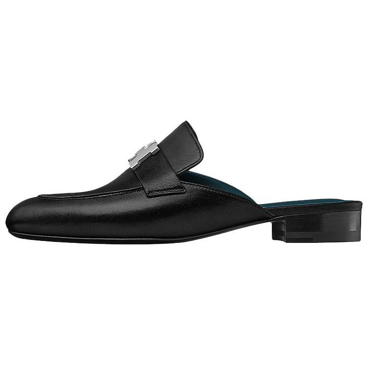 (Women) HERMES Trocadero 'Black Goat Skin with Metal Details' H191091Z-03