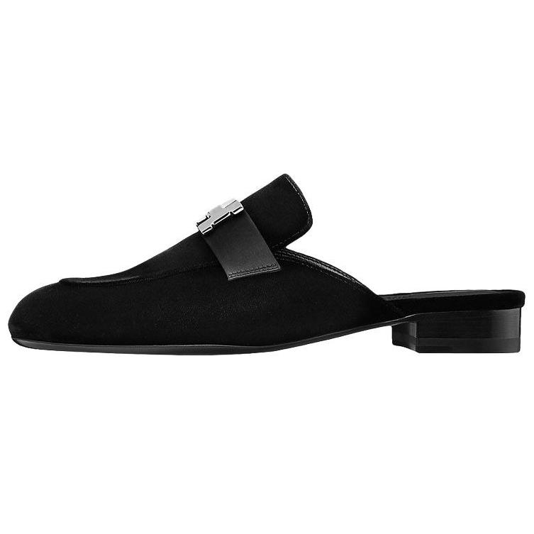 (Women) HERMES Trocadero Mule 'Black' H202087Z-02