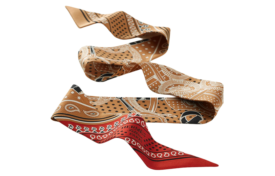 (Women) HERMES Twill Printed Silk Scarf Women Gilded Beige H062978Sv04 圖 3