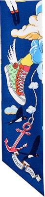 (Women) HERMES Twilly Scarf Blue - Cloud-Inspired Silk Design. H063900S 15 Shop (Women) HERMES Twilly Scarf Blue - Cloud-Inspired Silk Design. H063900S 15