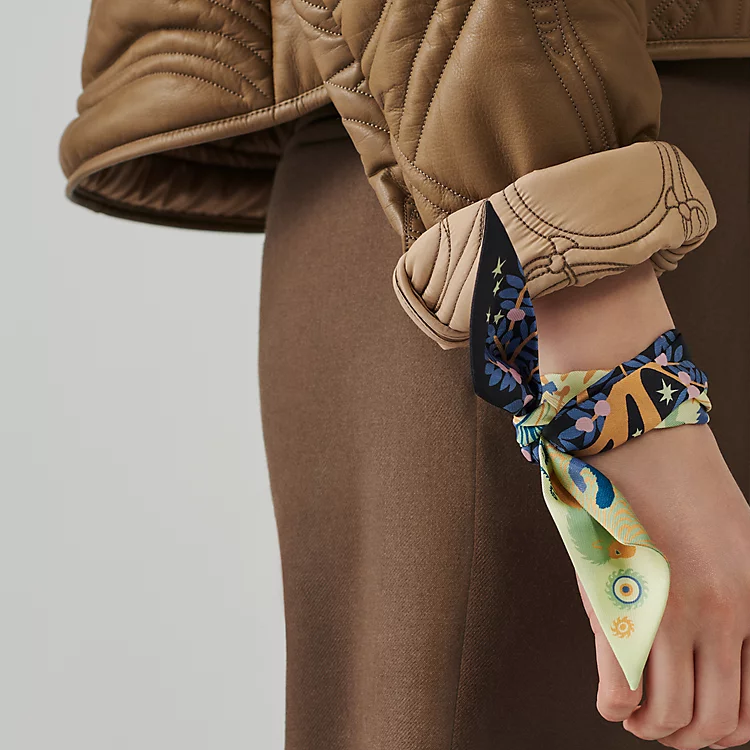 (Women) HERMES Twilly Orphic Magic Silk Scarf for Women. H063702S 06 圖 3